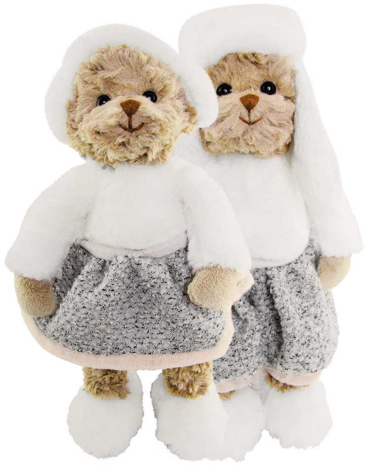 Nallar Erik & Ella, 30cm, från Bukowski Design säljs på Nalleriet.se